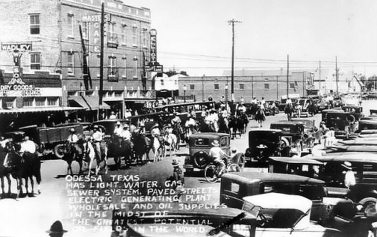 Parade in Odessa Texas in 1930s